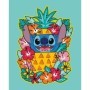 CreArt pictura pe numere pentru adulti Disney Stitch floral